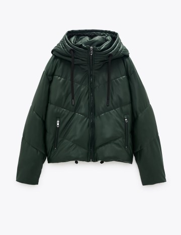 Geaca Zara, verde, S