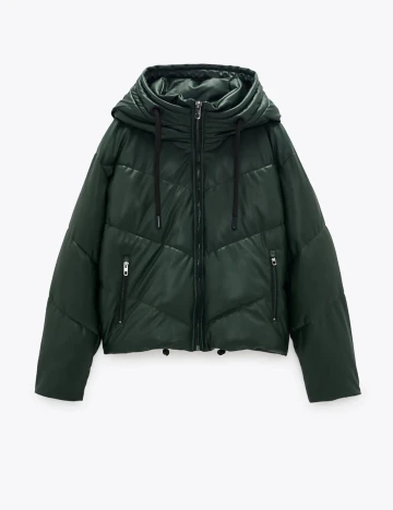 Geaca Zara, verde, S Verde