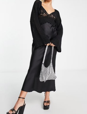 
						Rochie medie ASOS, negru