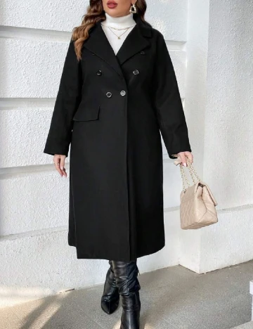 Palton SHEIN CURVE, negru