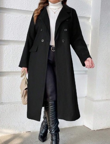 Palton SHEIN CURVE, negru
