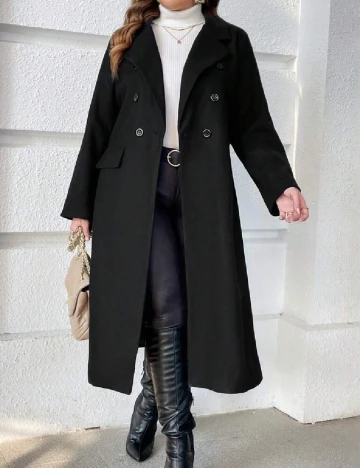 Palton SHEIN CURVE, negru