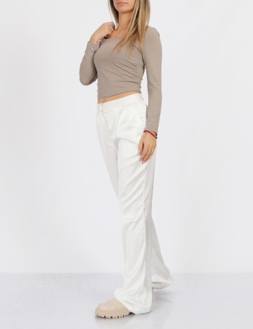 
						Pantaloni extro&vert, alb