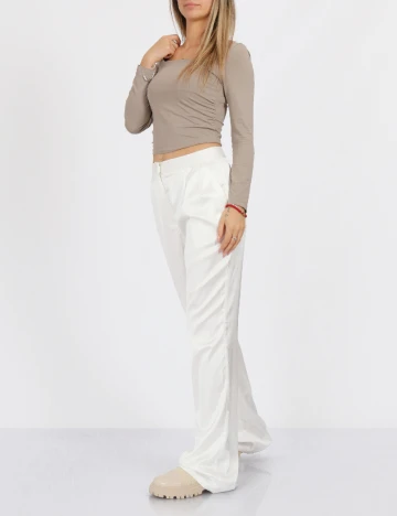 Pantaloni extro&vert, alb