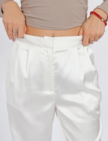 Pantaloni extro&vert, alb