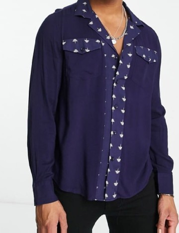
						Camasa Devil s Advocate, bleumarin