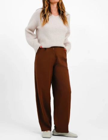 Pantaloni Top Shop, maro