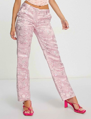 
						Pantaloni Reclaimed Vintage, roz