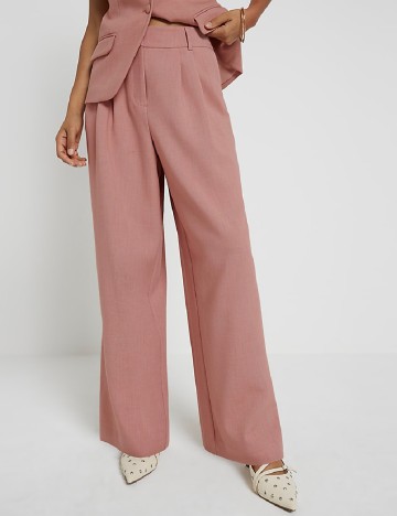 
						Pantaloni River Island, roz pudra