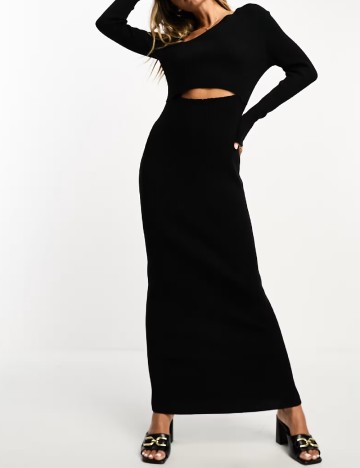 Rochie lunga SNDYS, negru