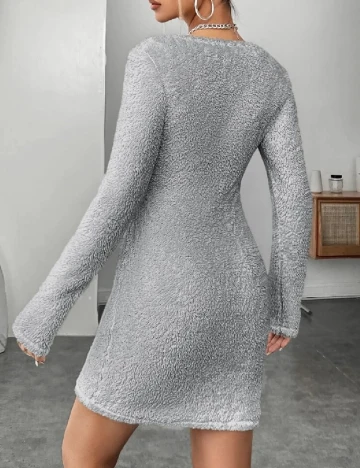 Rochie scurta SHEIN, gri