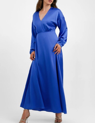 
						Rochie lunga Liquorish, albastru