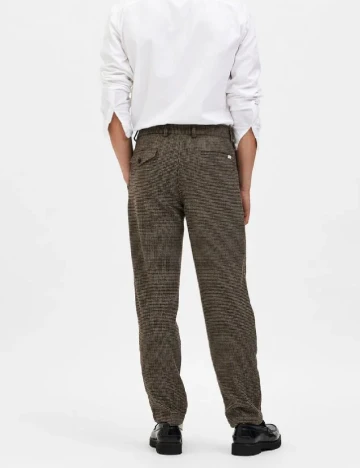 Pantaloni Selected, maro
