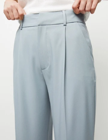 Pantaloni Pull&Bear, albastru deschis Albastru