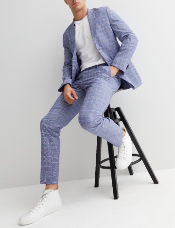 
						Pantaloni New look, albastru