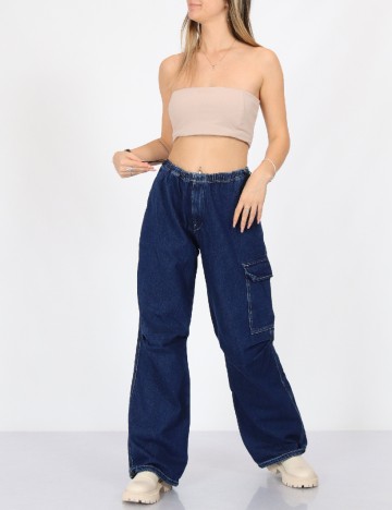 
						Blugi Pull&Bear, albastru