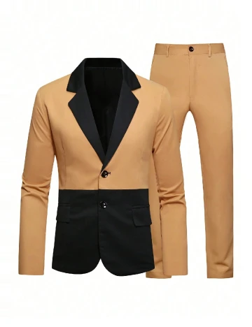 Costum SHEIN, maro deschis Maro