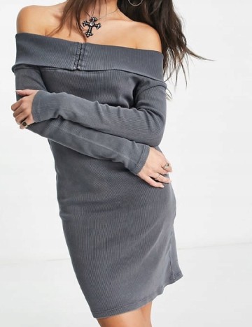 
						Rochie scurta ASOS, gri
