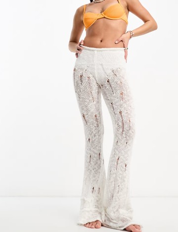 
						Pantaloni COLLUSION, alb