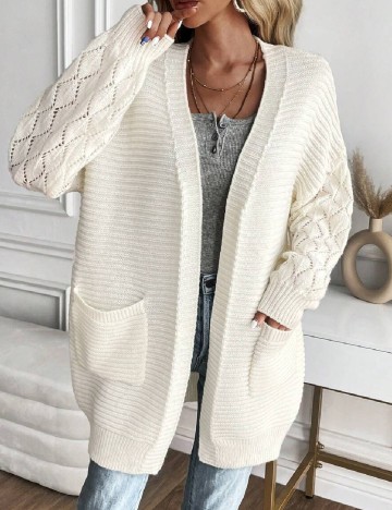 
						Cardigan SHEIN, ecru