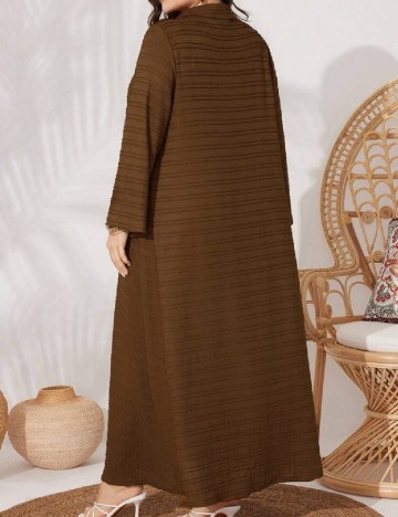 Rochie lunga SHEIN CURVE, maro