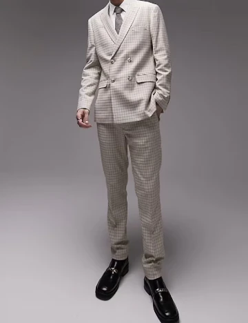 Pantaloni Topman, maro deschis