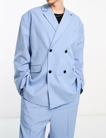 
						Sacou Oversize Weekday, albastru