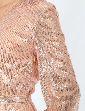 Rochie scurta NAANAA, piersica