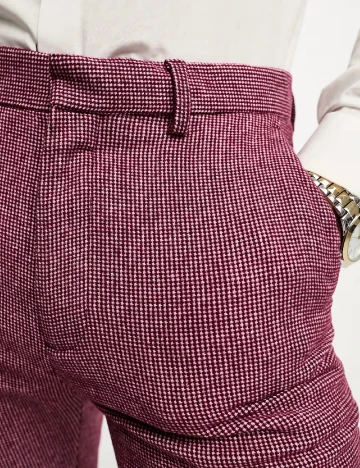 Pantaloni ASOS, visiniu