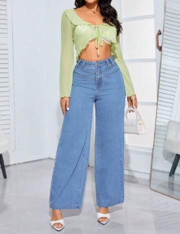 
						Blugi SHEIN, albastru