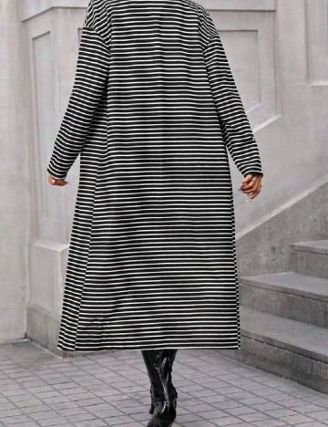 Cardigan SHEIN, alb/negru