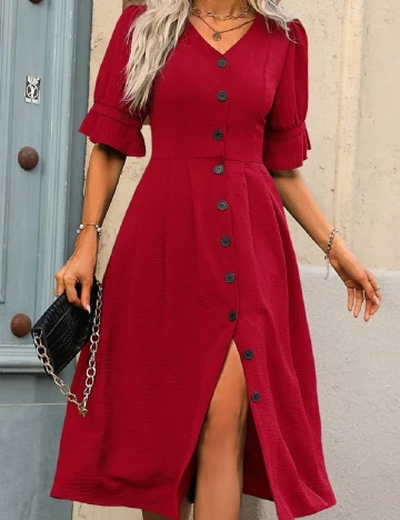 Rochie medie SHEIN, rosu