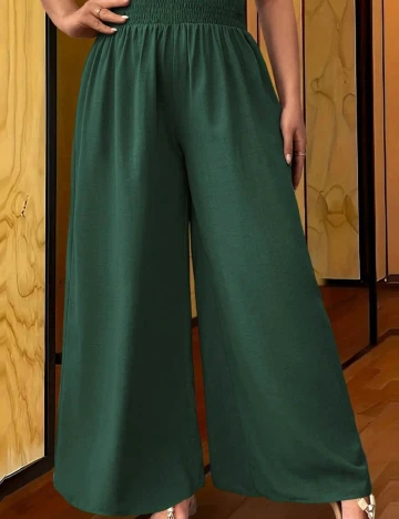 Pantaloni SHEIN CURVE, verde