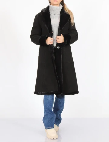 Palton No-l-ita, negru Negru