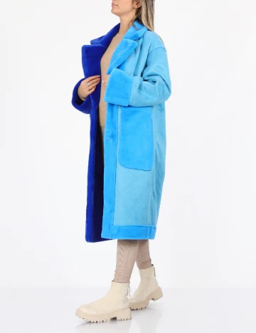 Palton reversibil No-l-ita, albastru Albastru