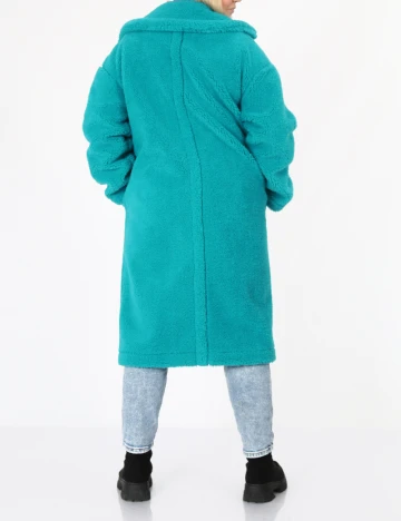 Palton reversibil No-l-ita, turcoaz Albastru