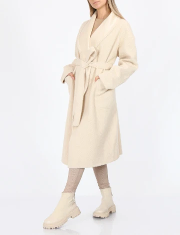Palton reversibil No-l-ita, crem
