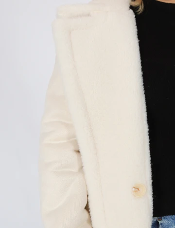 Palton reversibil No-l-ita, alb