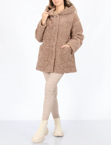 Palton reversibil No-l-ita, maro