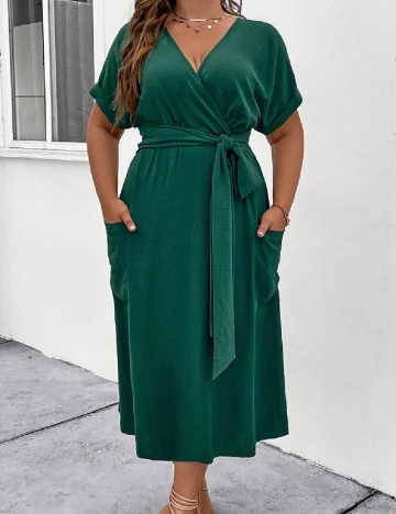 Rochie lunga SHEIN CURVE, verde