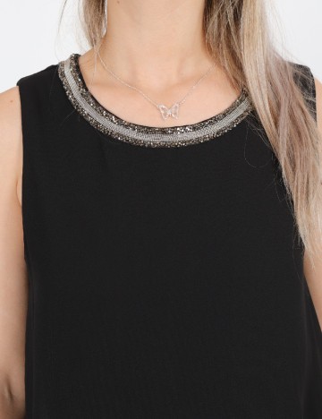 Rochie medie Vila, negru