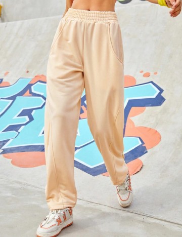 
						Pantaloni SHEIN, crem