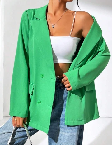 Sacou SHEIN, verde Verde