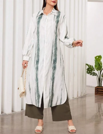 Compleu SHEIN, alb/verde Alb