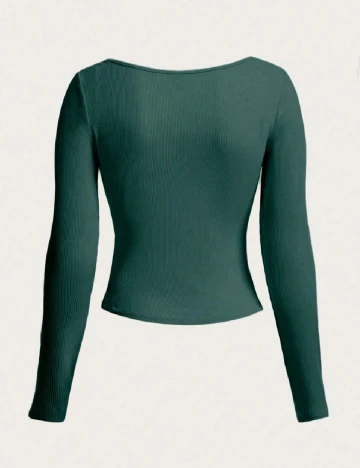 Bluza SHEIN CURVE, verde