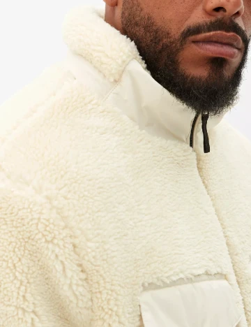 Geaca s.Oliver Plus Size Men, ecru