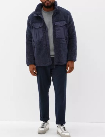 Geaca s.Oliver Plus Size Men, albastru