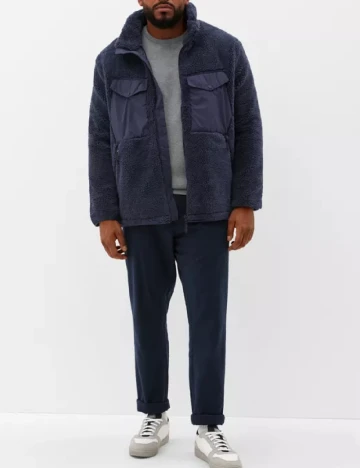 Geaca s.Oliver Plus Size Men, albastru