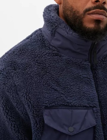 Geaca s.Oliver Plus Size Men, albastru