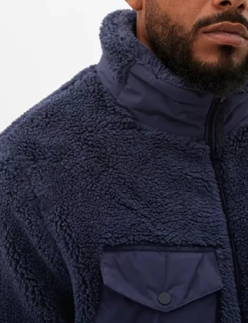 Geaca s.Oliver Plus Size Men, albastru